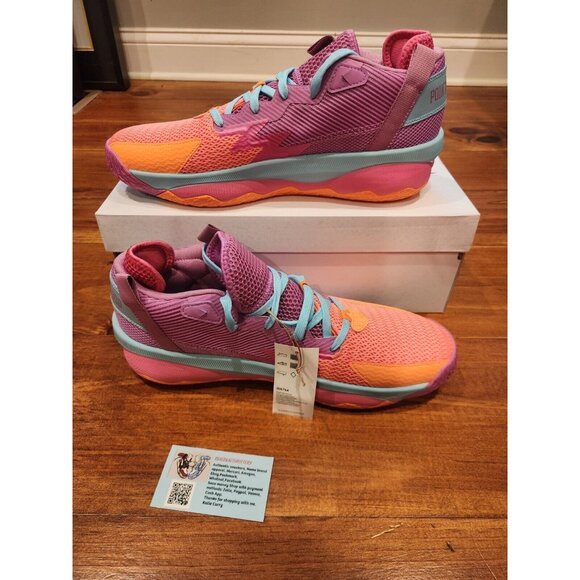 adidas Dame 8 x Chelsea Gray Point Gawd Purple/Orange/Blue Men's 12.5 NWOB - Picture 8 of 12